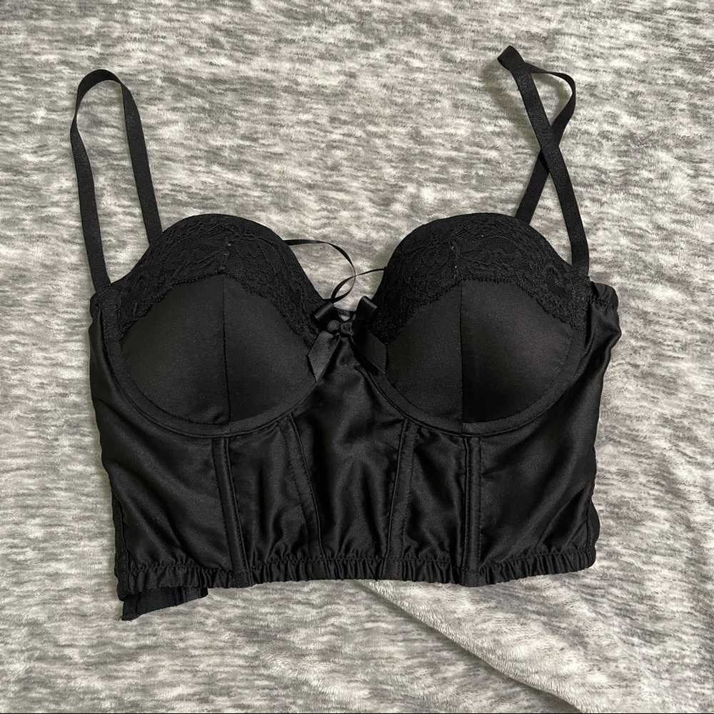 guess black bustier top
